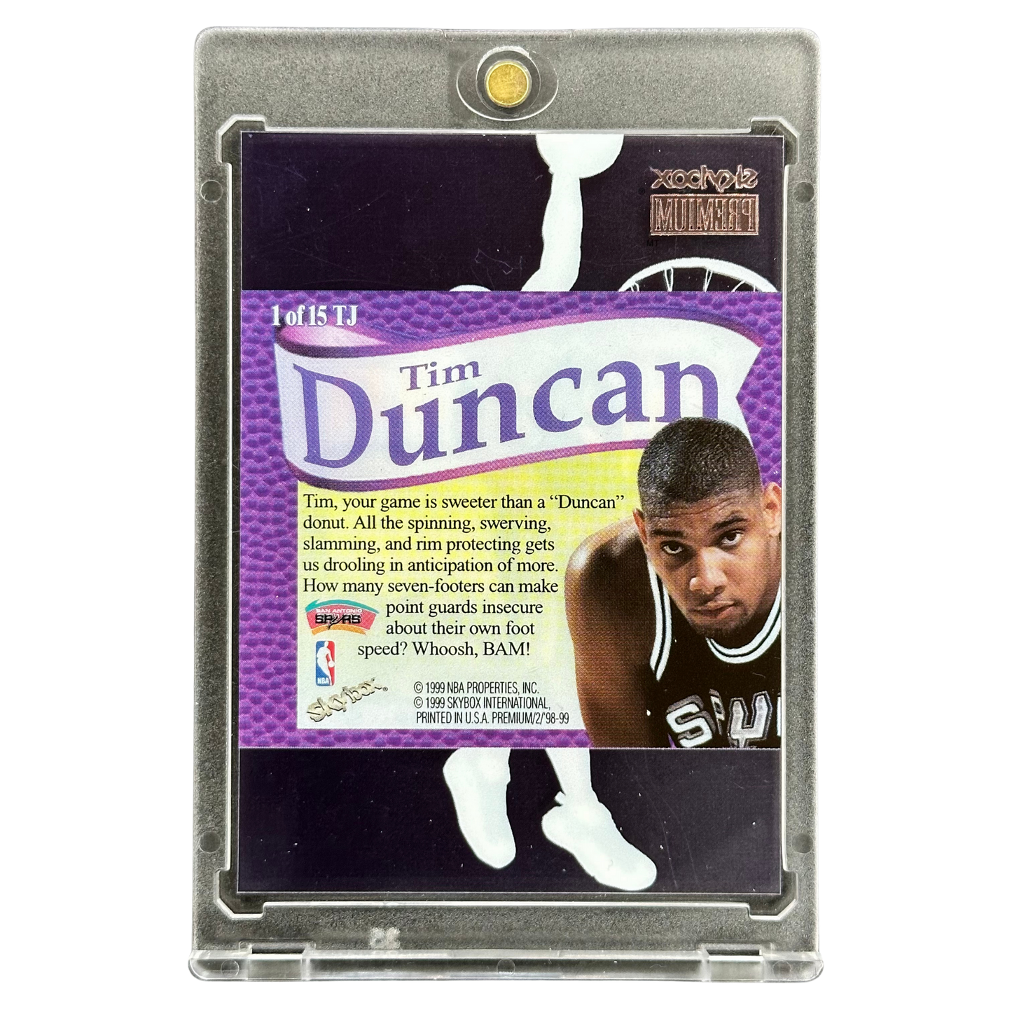 Tim Duncan 1998-99 Skybox Premium That´s Jam #1