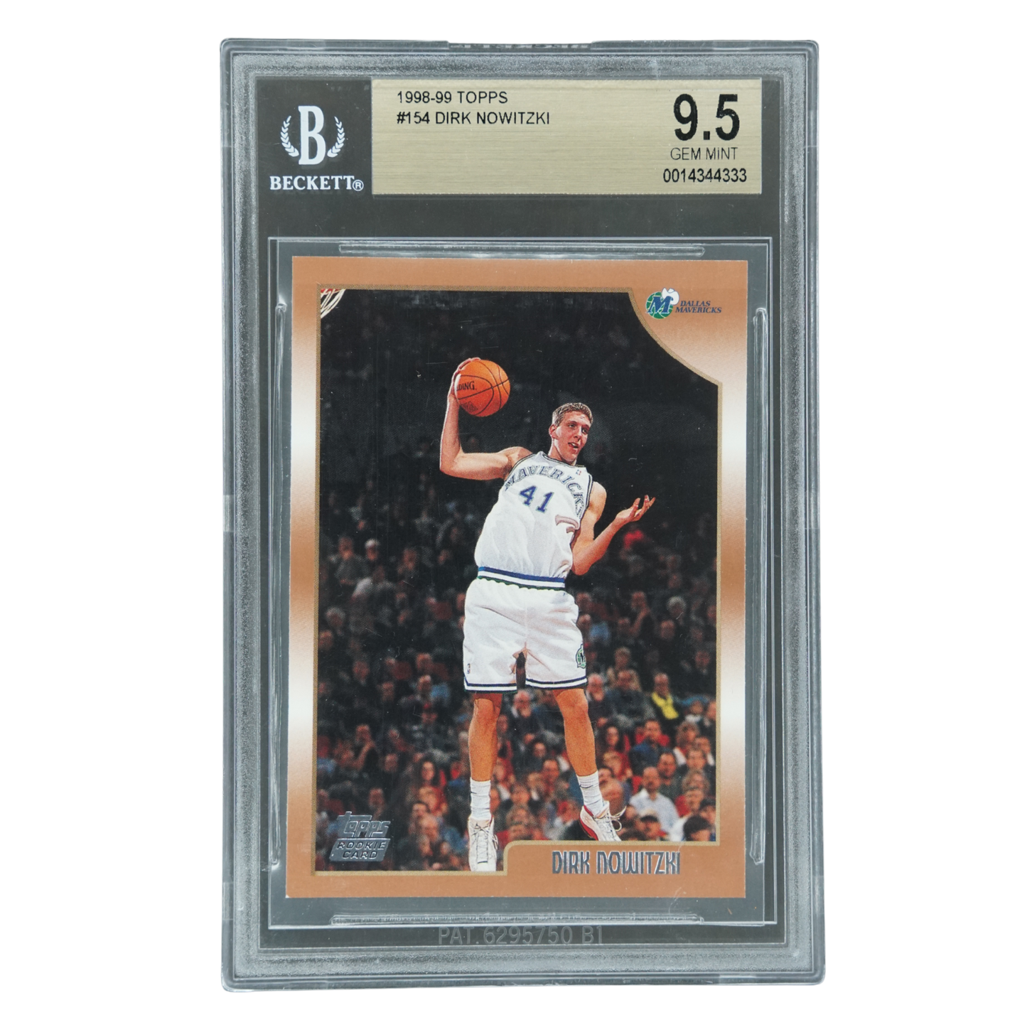 Dirk Nowitzki 1998-99 Topps RC BGS 9.5 #154