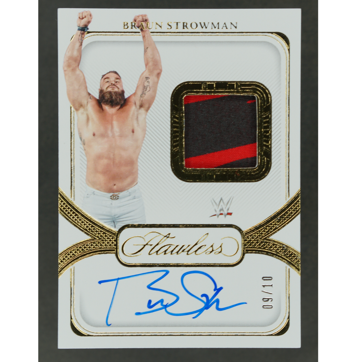 Braun Strowman 2024 Flawless Memorabilia Auto 9/10 #SP-BST