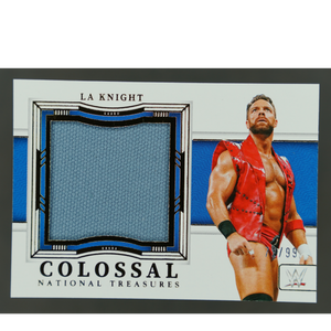 LA Knight 2024 National Treasures Colossal Memorabilia 72/99 #CMM-LA