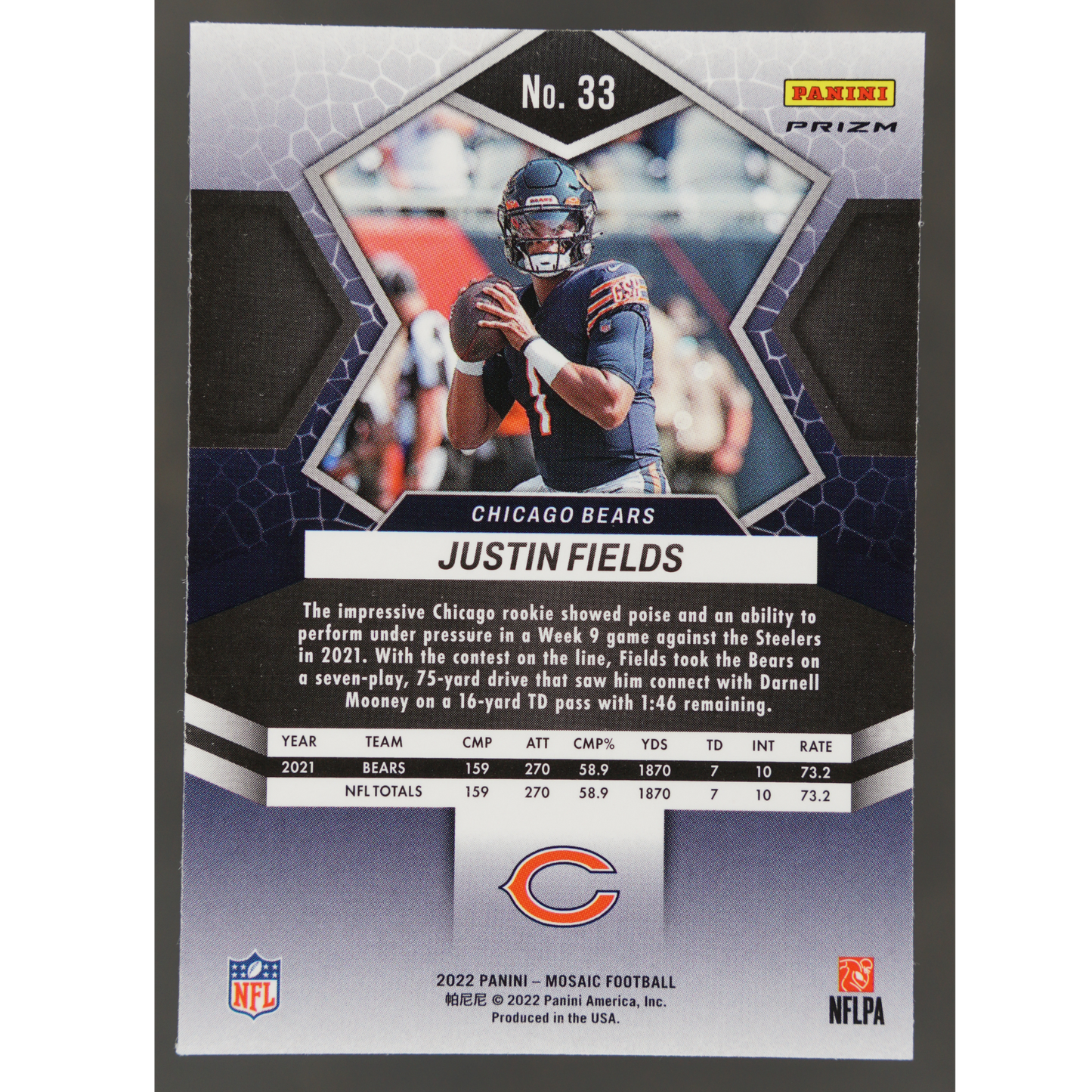 Justin Fields 2022 Mosaic Genesis #33