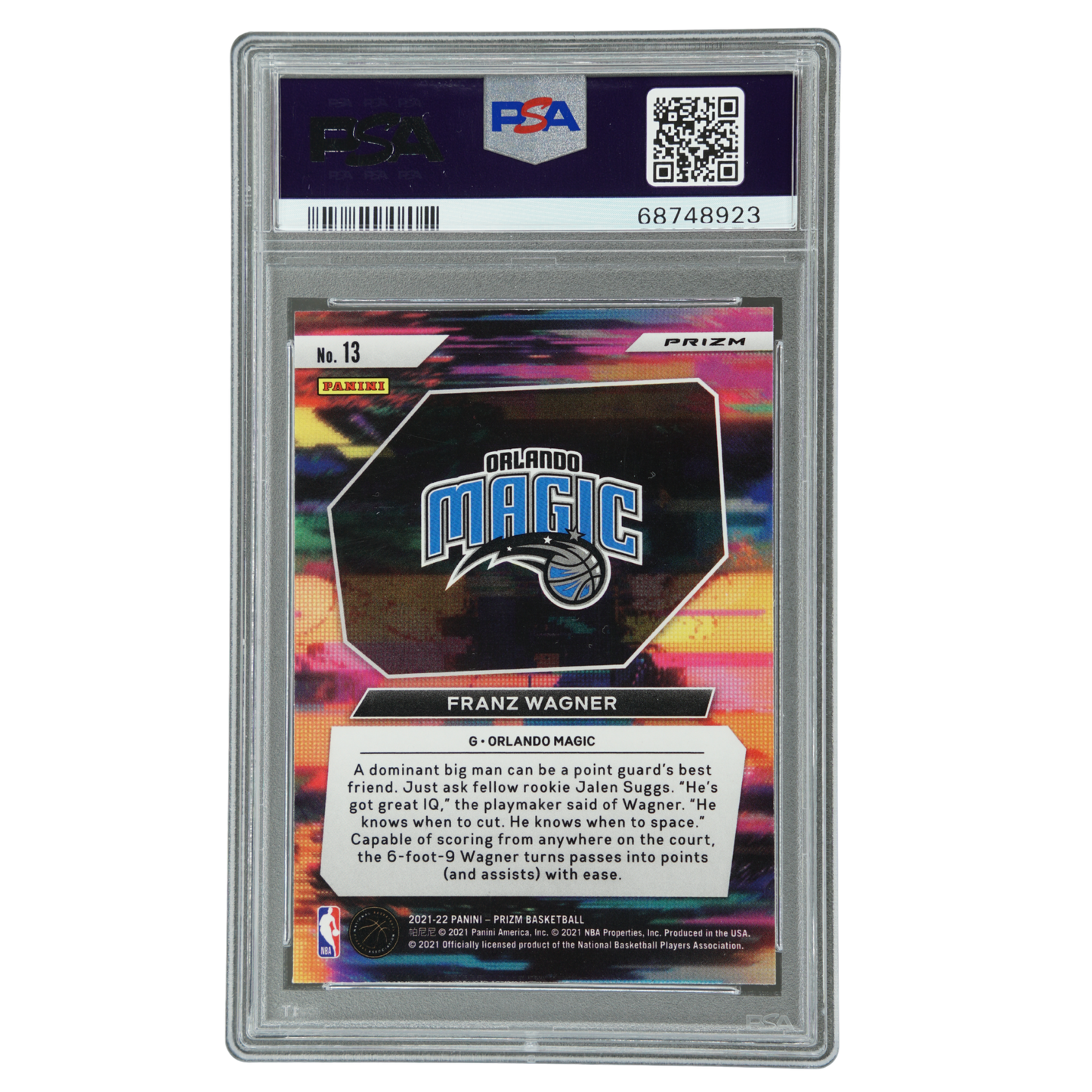 Franz Wagner 2021 Prizm Instant Impact Silver RC PSA 10 #13