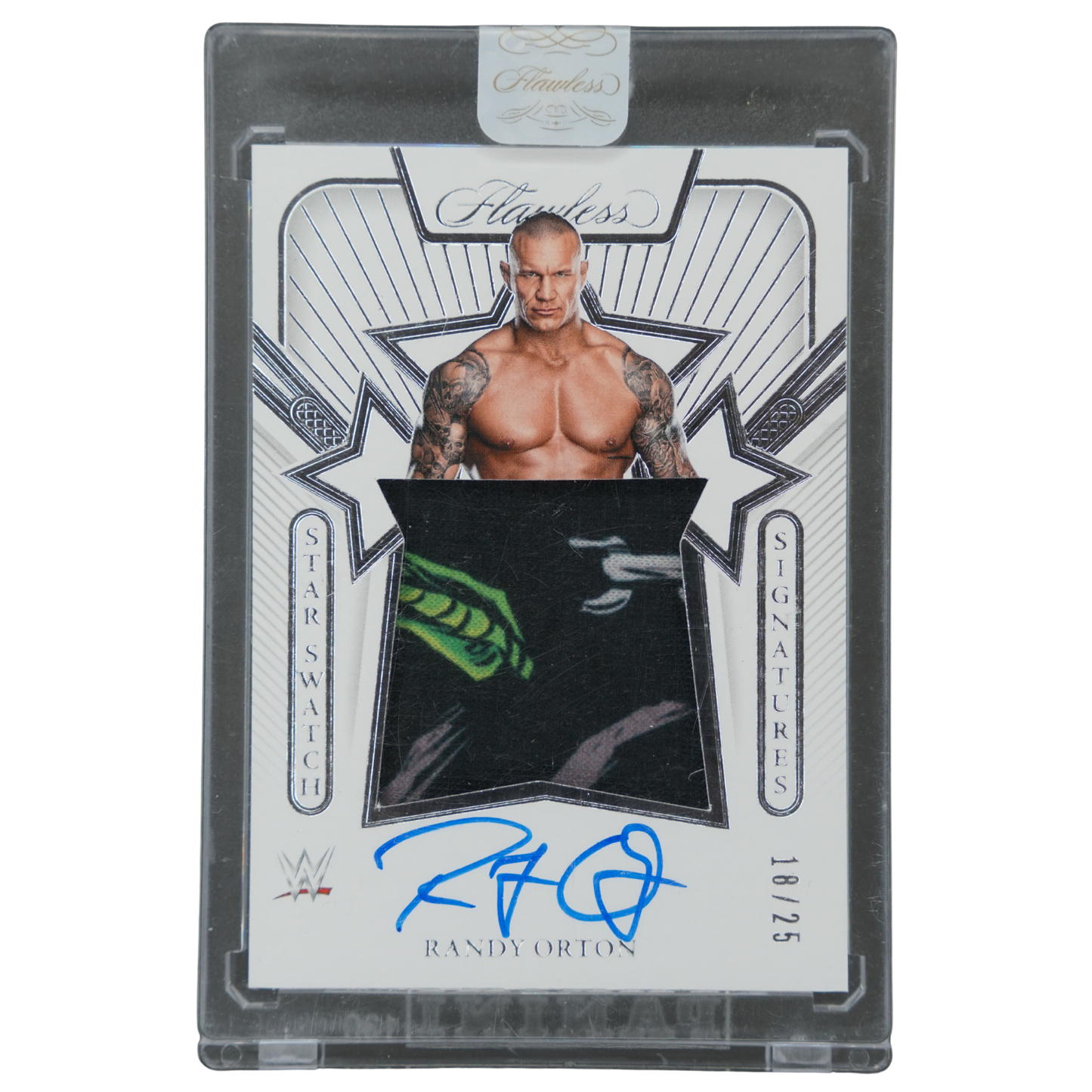 Randy Orton 2024 Flawless Star Swatch Memorabilia Auto 18/25 #SS-ROR
