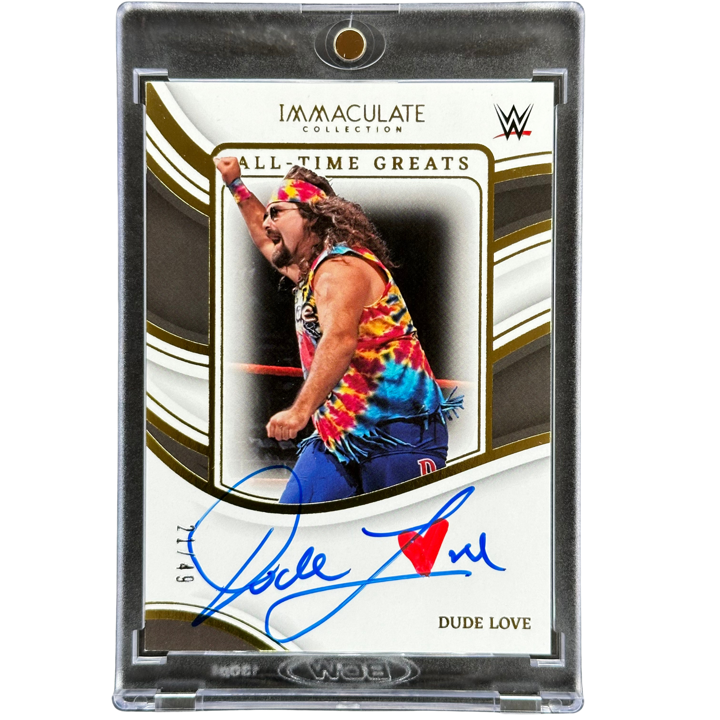 Dude Love 2023 Immaculate All-Time Greats Auto 21/49 #AT-DLV