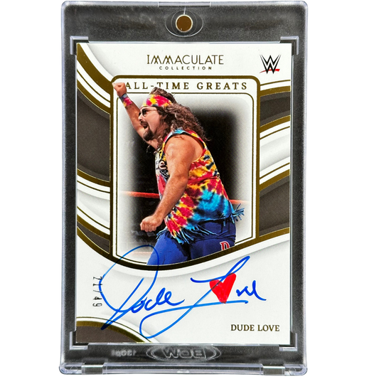 Dude Love 2023 Immaculate All-Time Greats Auto 21/49 #AT-DLV