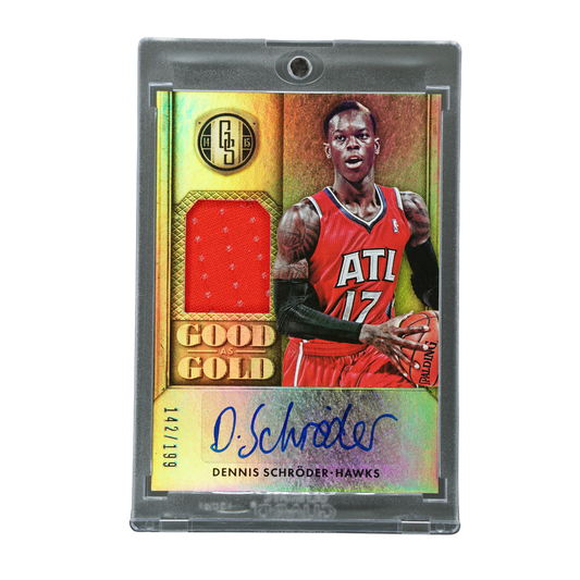 Dennis Schröder 2015 Gold Standard Jersey Auto 142/199 #6