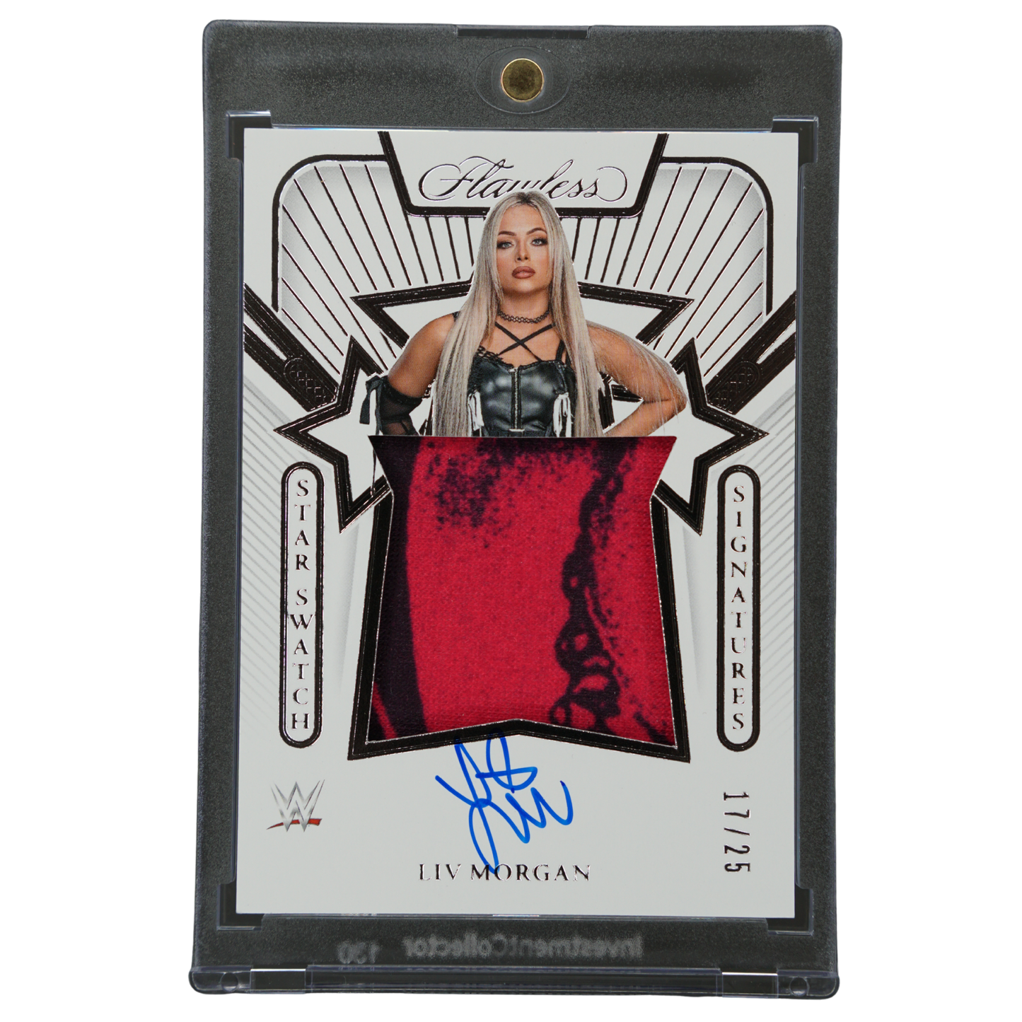 Liv Morgan 2024 Flawless Star Swatch Memorabilia Auto 17/25 #SS-LVM