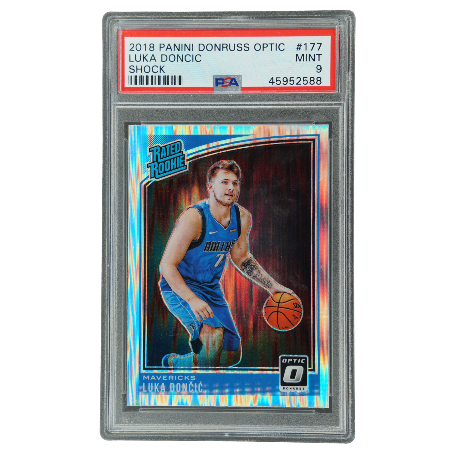 Luka Doncic 2018 Optic Shock RC PSA 9 #177