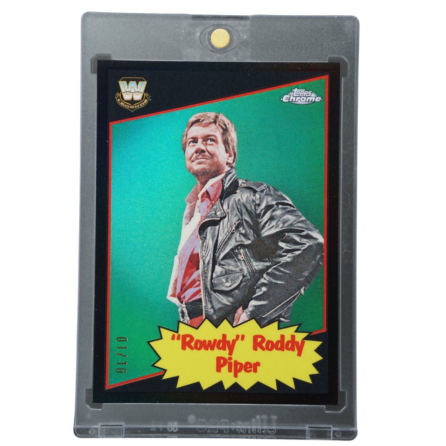 "Rowdy" Roddy Piper 2025 Chrome Black Refractor 1/10 #85TL-RP