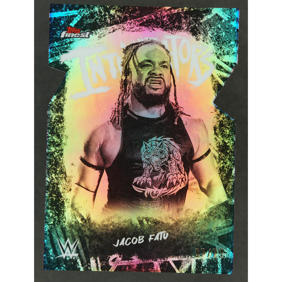 Jacob Fatu 2025 Finest Intimidators Die-Cut 7/75 #INT-JC