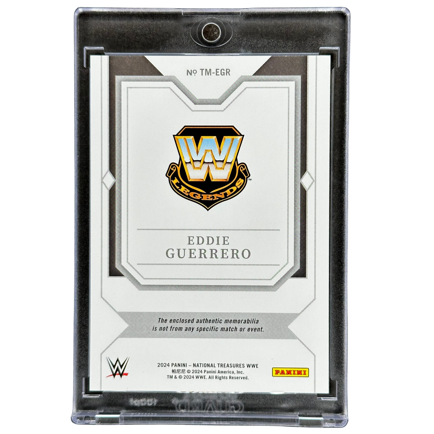 Eddie Guerrero 2024 National Treasures Time Line Memorabilia 3/5 #TM-EGR
