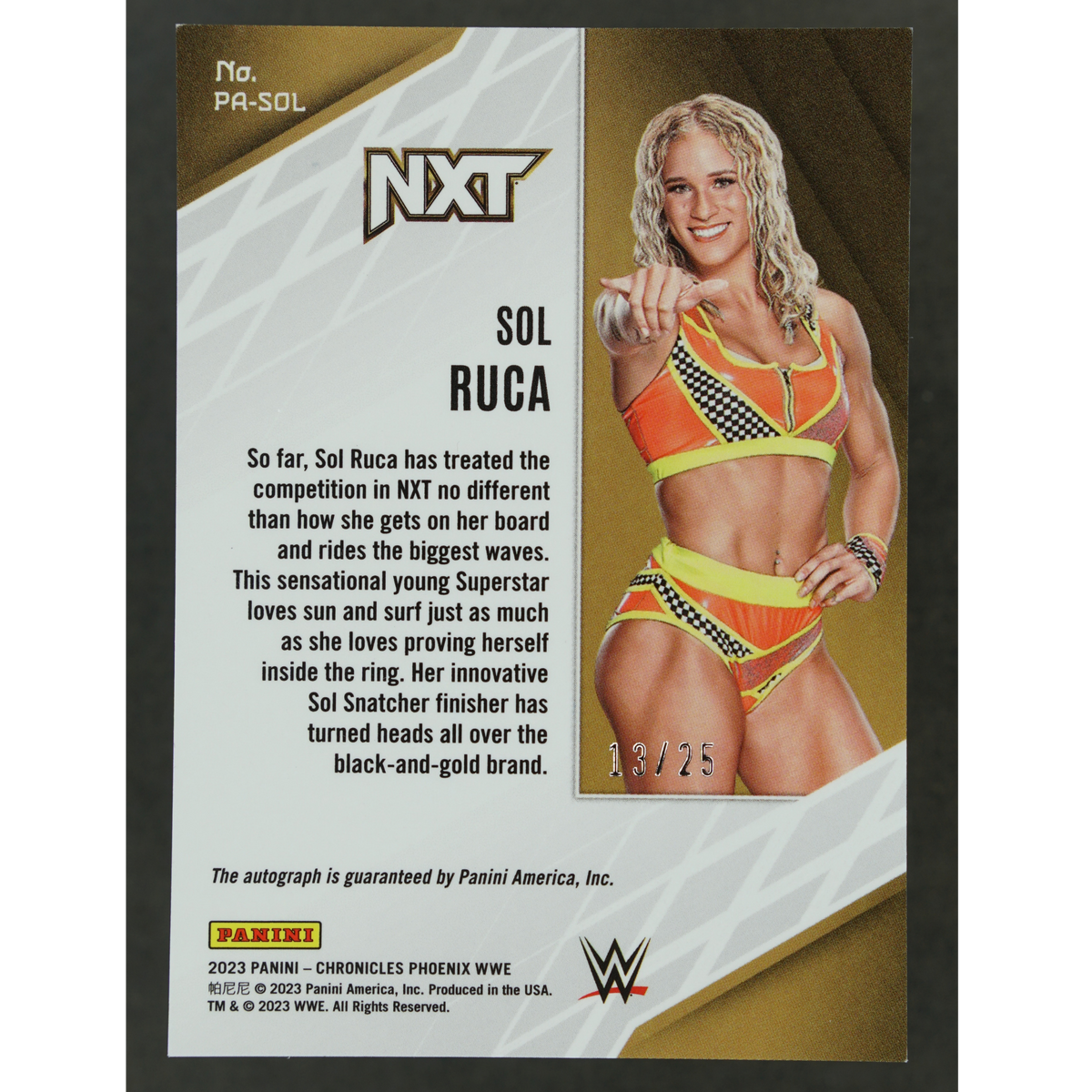 Sol Ruca 2023 Chronicles Phoenix RC Auto Mojo 13/25 #PA-SOL