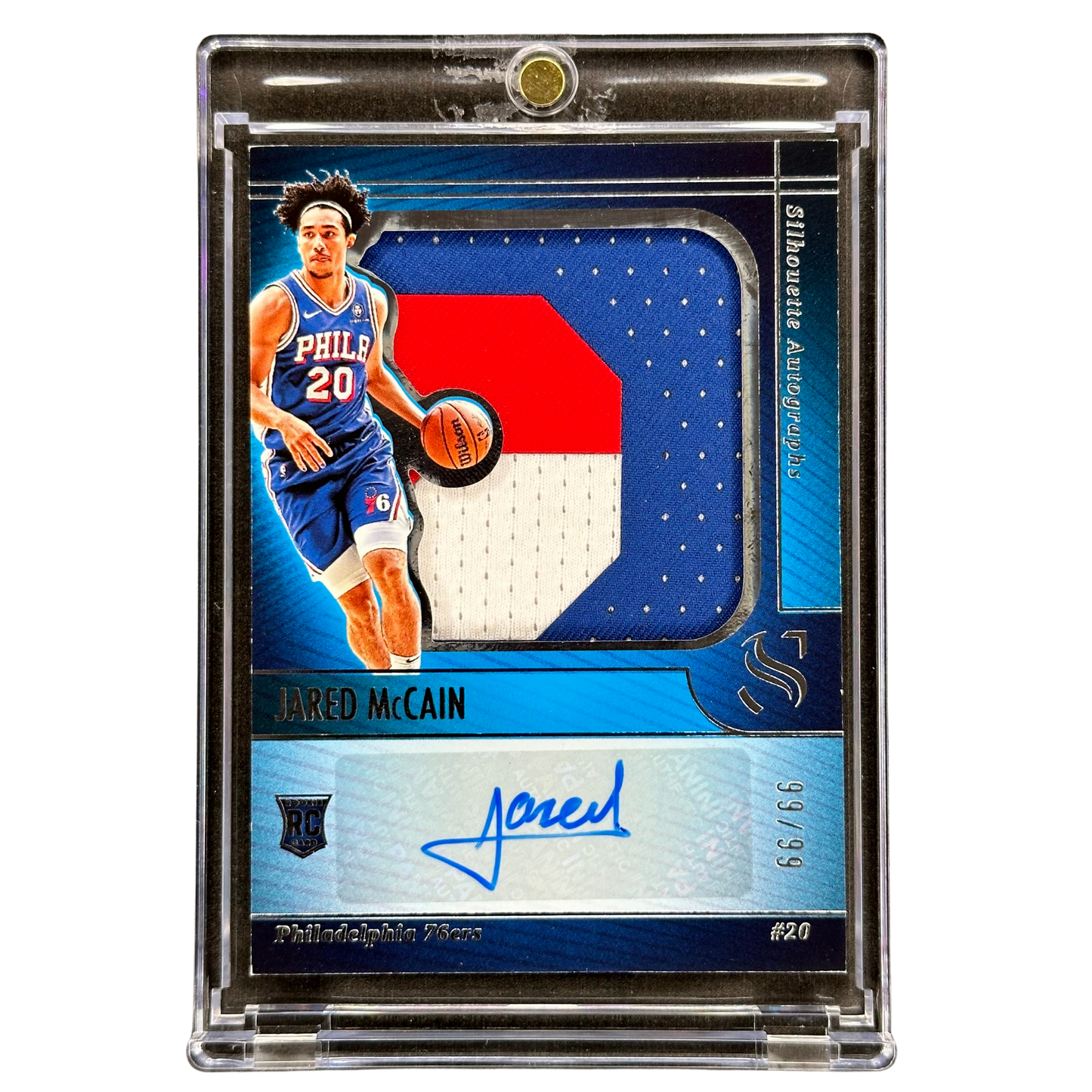 Jared McCain 2024 Silhouette RPA Rookie Patch Auto 99/99 #SIL-JAR