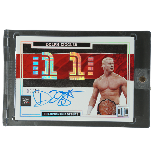 Dolph Ziggler 2022 Impeccable Championship Debuts Auto 5/11 #CD-DZG