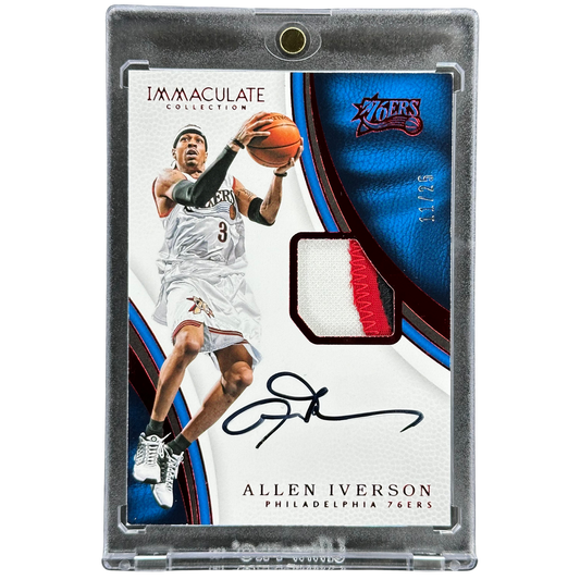 Allen Iverson 2016 Immaculate Patch Auto 11/25 #P-AI