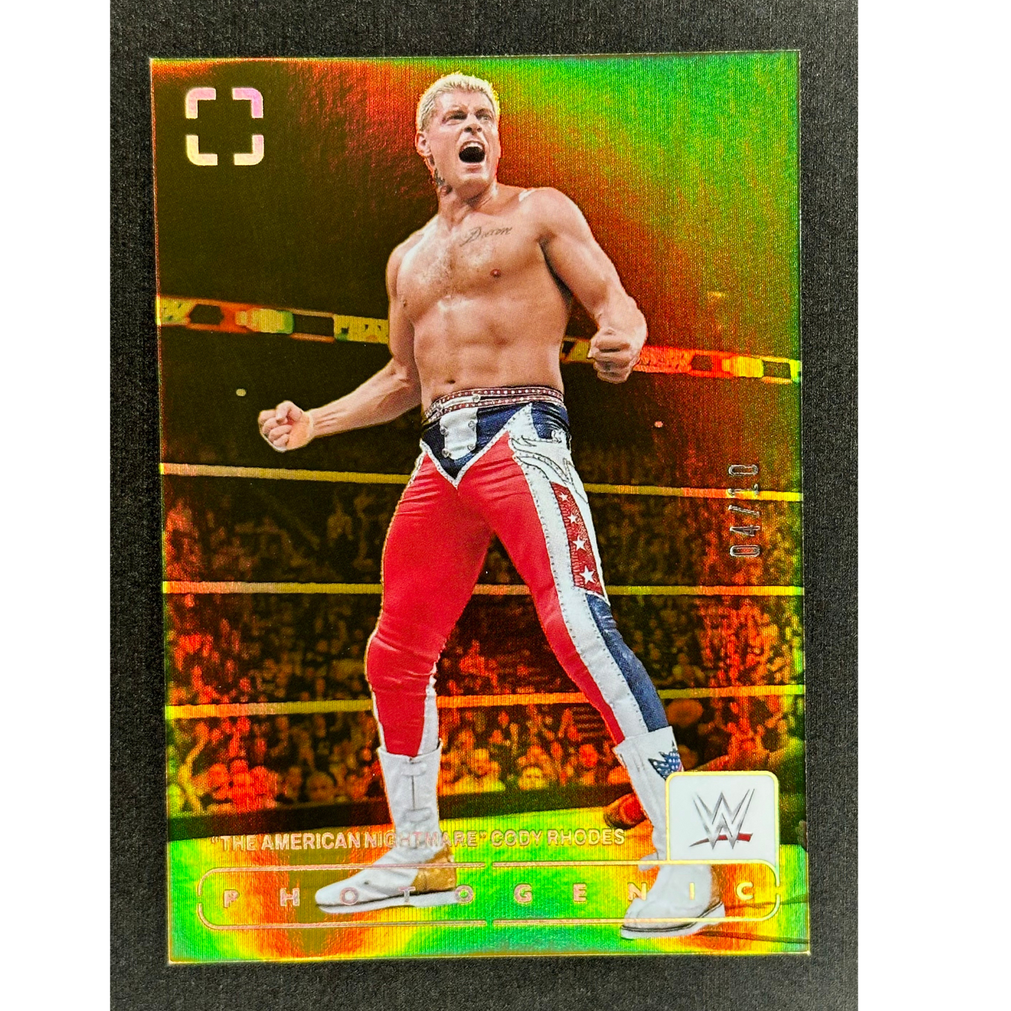 "The American Nightmare" Cody Rhodes 2024 Photogenic Gold 4/10 #148