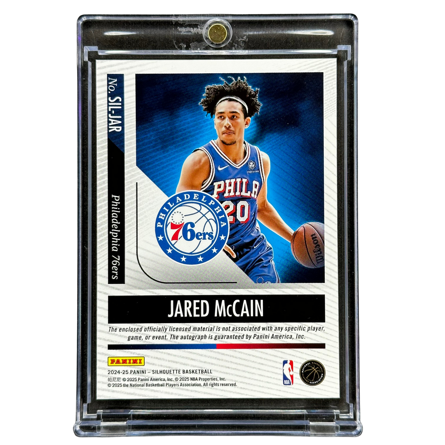 Jared McCain 2024 Silhouette RPA Rookie Patch Auto 99/99 #SIL-JAR