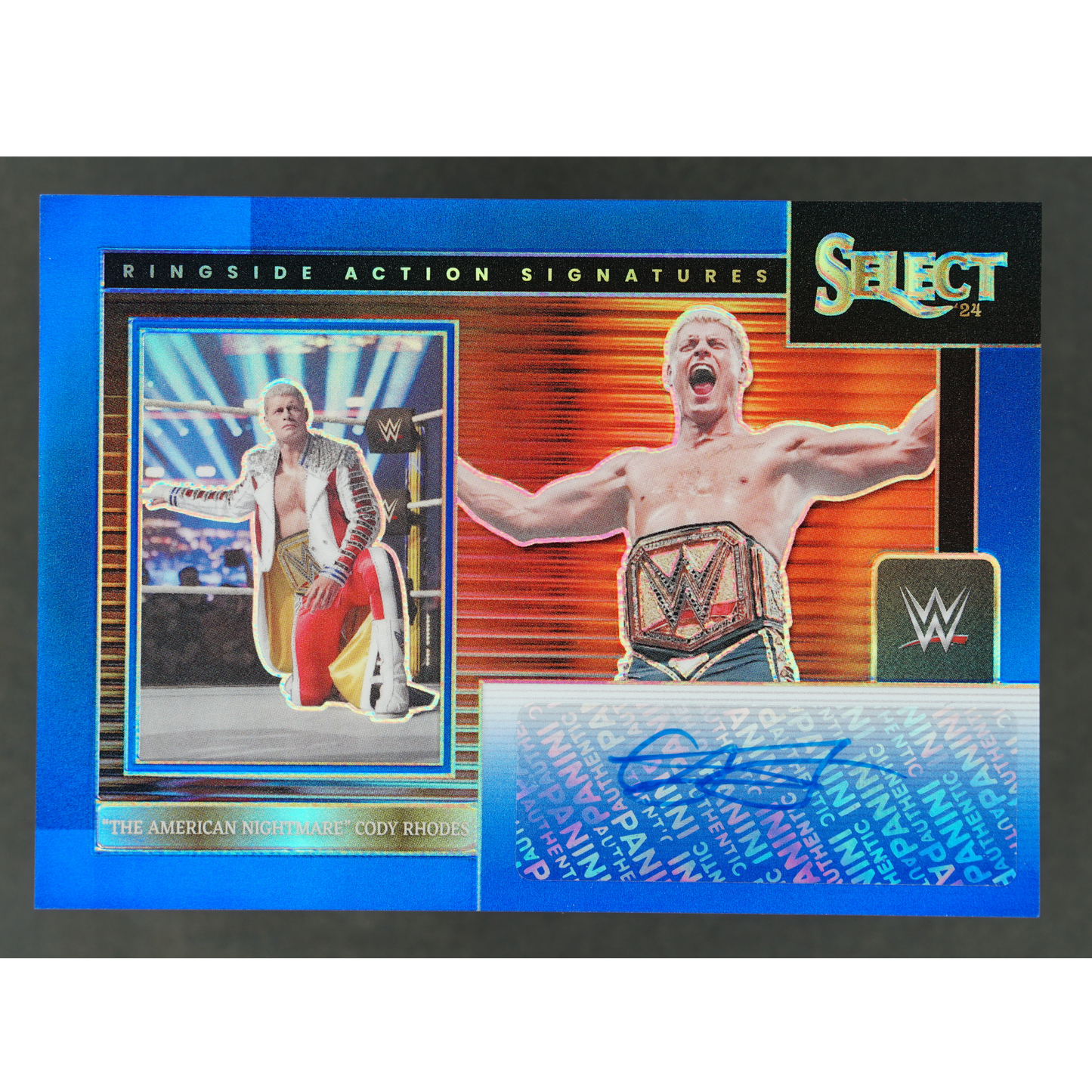 Cody Rhodes 2024 Select Ringside Action Signatures Blue 43/49 #RA-CRD