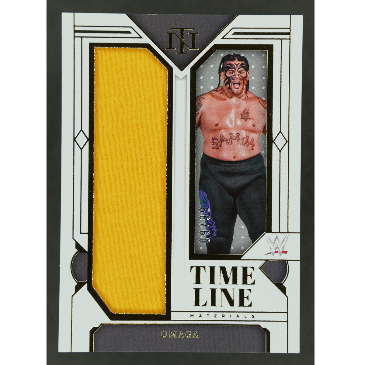 Umaga 2024 National Treasures Time Line Memorabilia 9/99 #TM-UMG