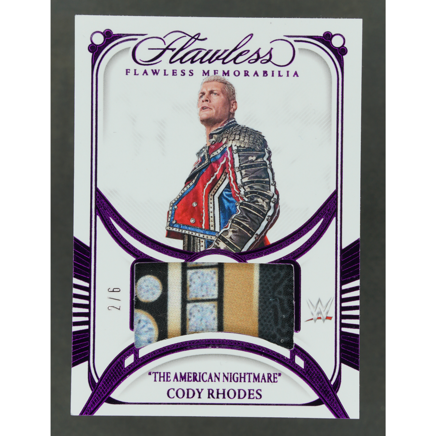 Cody Rhodes 2024 Flawless Memorabilia 2/6 #FM-CRD