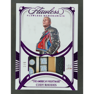 Cody Rhodes 2024 Flawless Memorabilia 2/6 #FM-CRD
