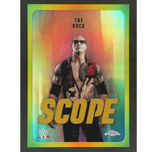 The Rock 2026 Chrome Scope Gold 28/50 #SCO-36