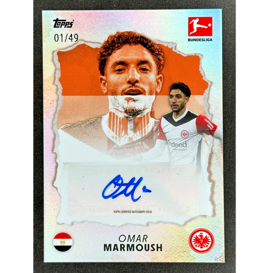 Omar Marmoush 2025 Topps International Stars Auto 1/49