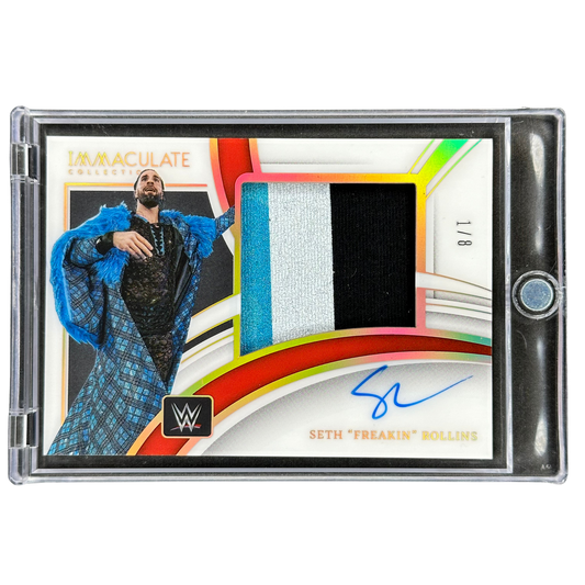Seth "Freakin" Rollins 2022 Immaculate Memorabilia Auto 1/8 #PM-SFR