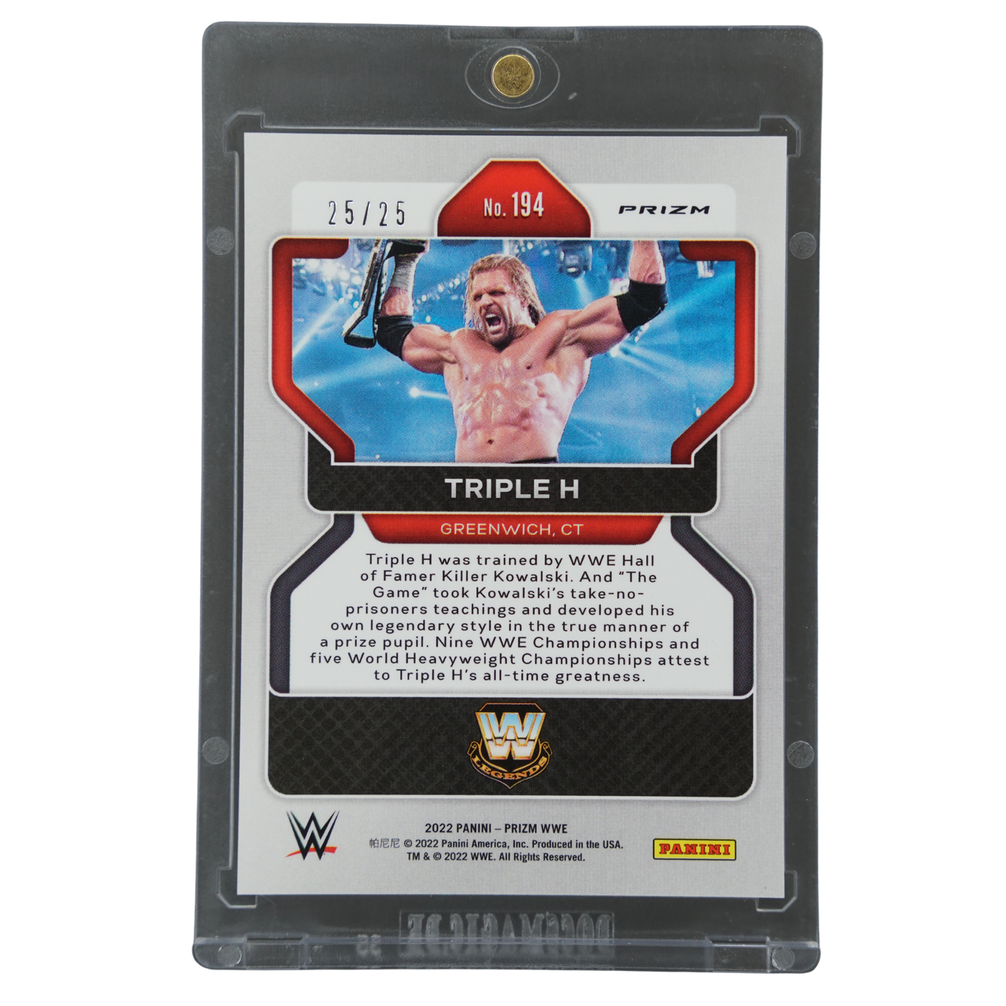 Triple H 2022 Prizm Mojo 25/25 #194