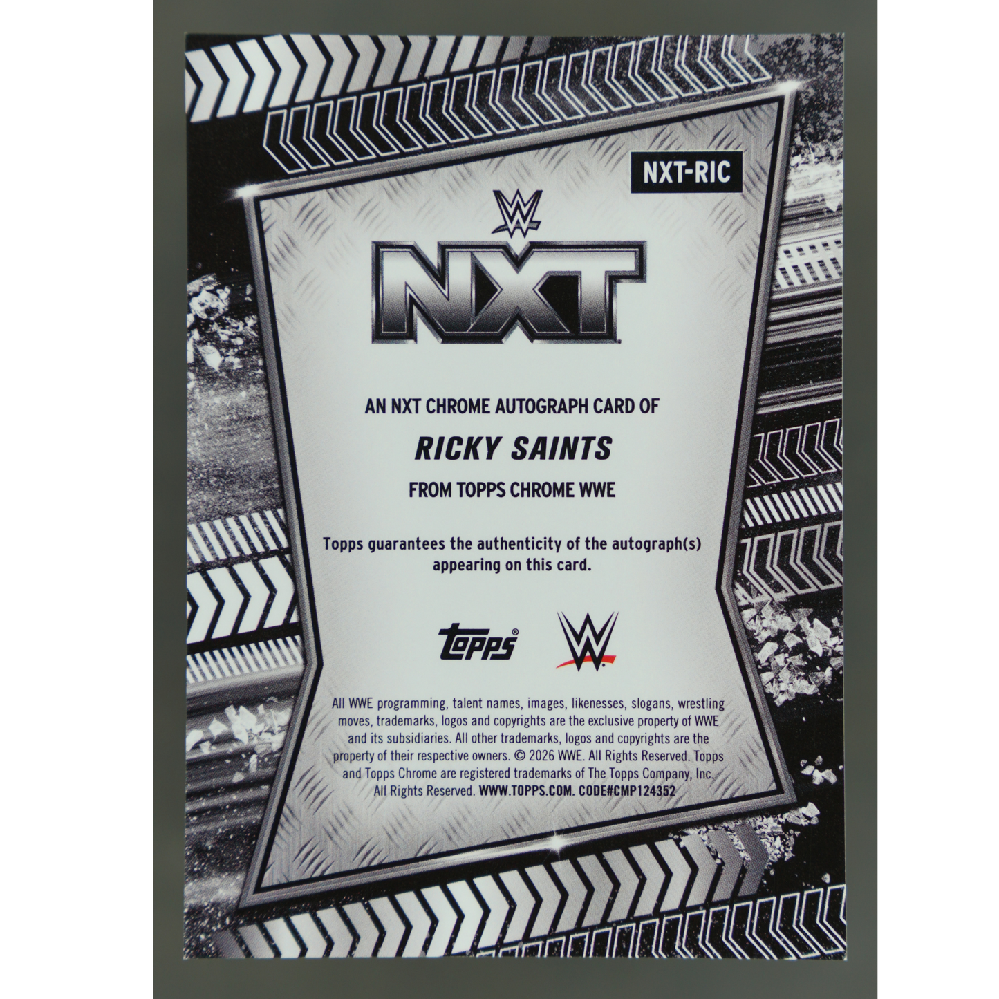 Ricky Saints 2026 Chrome NXT Auto Blue 46/150 #NXT-RIC