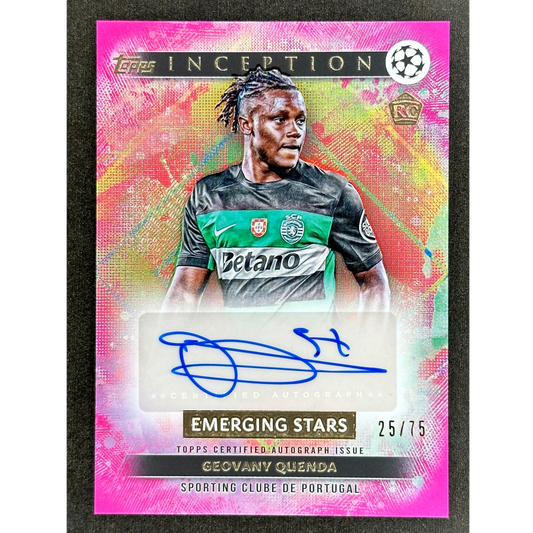 Geovany Quenda 2025 Inception Auto 25/75 #ESA-GQ