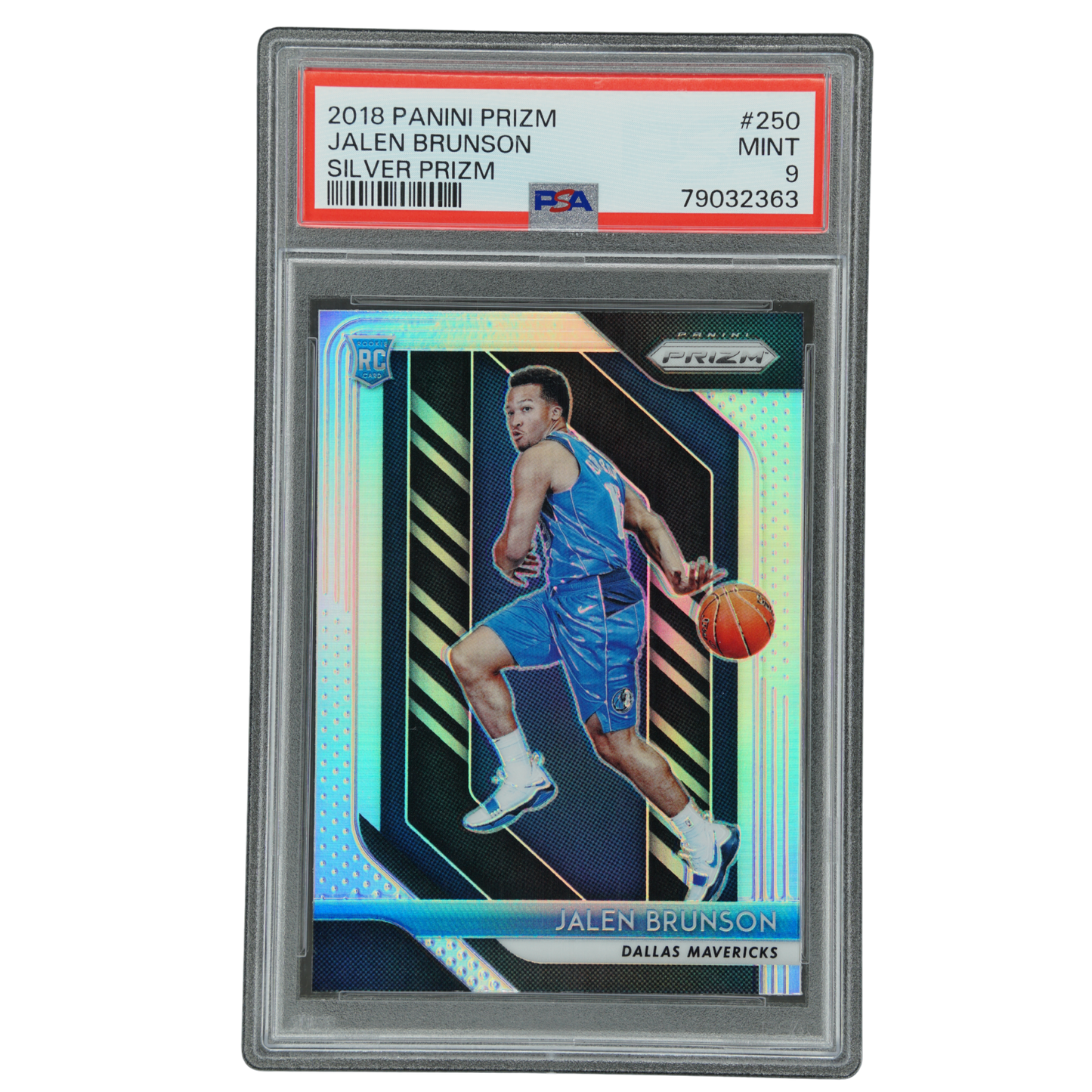 Jalen Brunson 2018 Prizm Silver RC Rookie Card PSA 9 #250