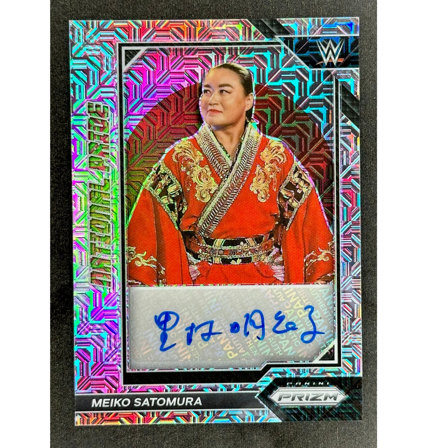 Meiko Satomura 2023 Chronicles Prizm National Pride Mojo Auto 19/25 #NP-MST