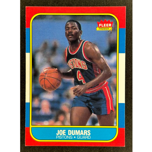 Joe Dumars 1986 Fleer RC Rookie Card #27