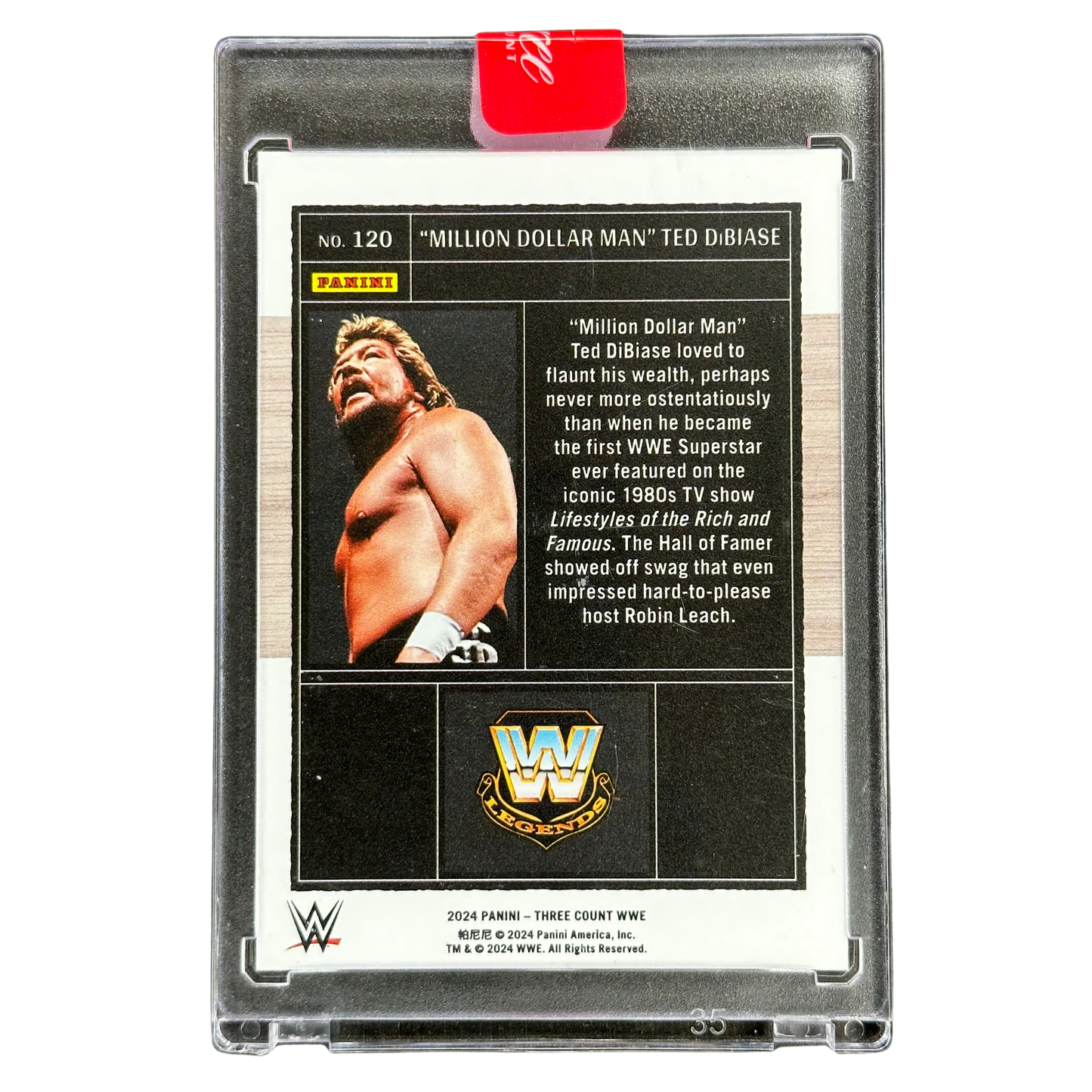 "Million Dollar Man" Ted DiBiase 2024 Three Count 7/25 #120