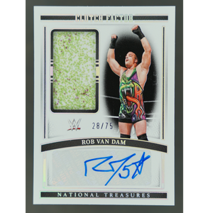 Rob Van Dam 2024 National Treasures Clutch Factor Memorabilia Auto 28/75 #CF-RVD