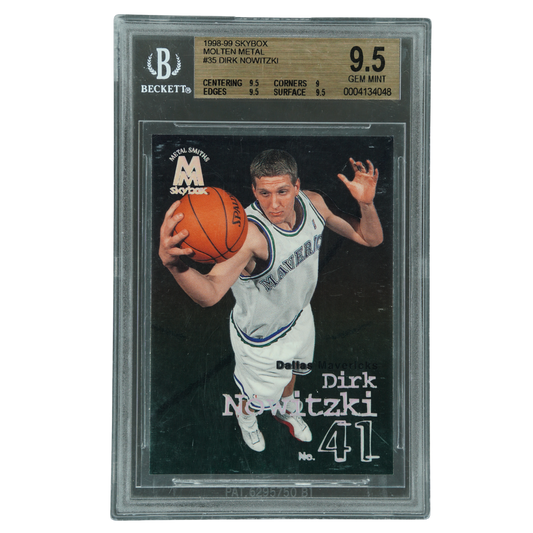 Dirk Nowitzki 1998-99 Skybox Molten Metal RC BGS 9.5 #35