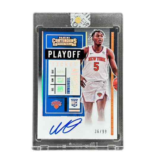 Immanuel Quickley 2020 Contenders Playoff Ticket RC Rookie Card Auto 36/99