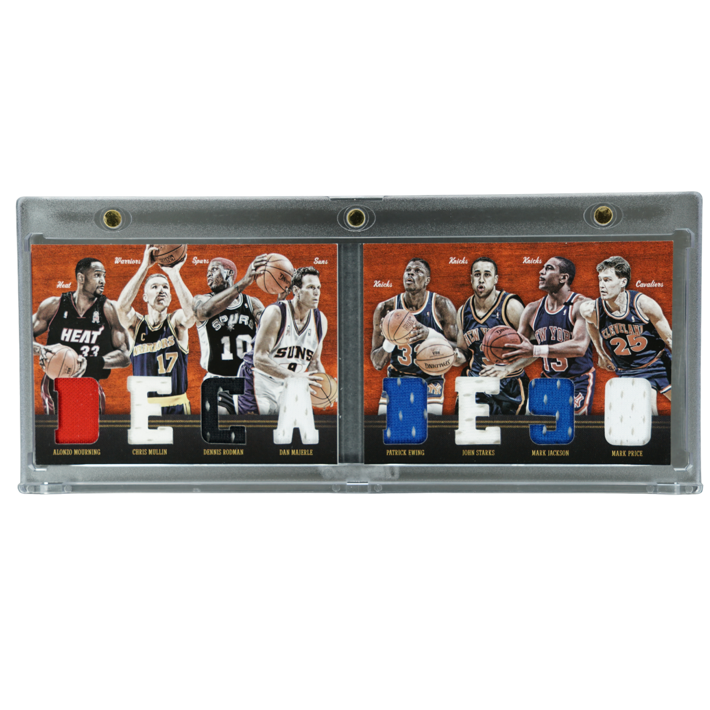 Mourning, Mullin, Rodman, Majerle, Ewing, Starks, Jackson, Price 2011 Preferred Decades `90 80/99 Memorabilia #4
