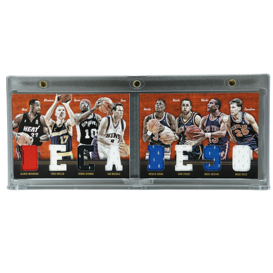 Mourning, Mullin, Rodman, Majerle, Ewing, Starks, Jackson, Price 2011 Preferred Decades `90 80/99 Memorabilia #4