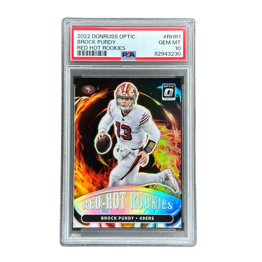 Brock Purdy 2022 Optic Red Hot Rookies RC Rookie Card PSA 10 #RHR1