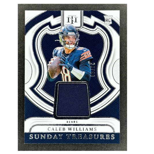Caleb Williams 2024 National Treasures Sunday Treasures Jersey 24/99 RC Rookie Card #ST-CWS