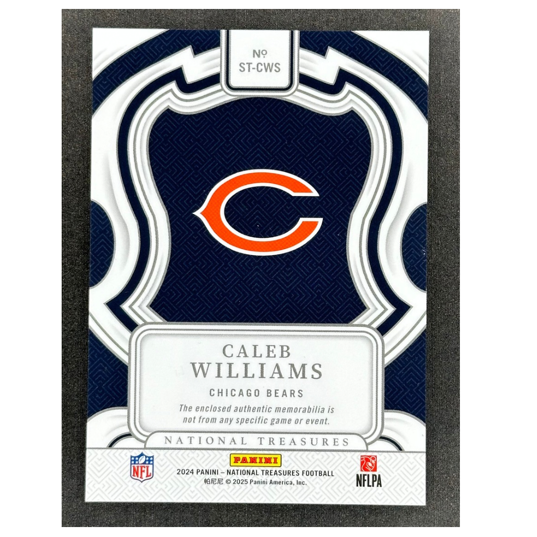 Caleb Williams 2024 National Treasures Sunday Treasures Jersey 24/99 RC Rookie Card #ST-CWS