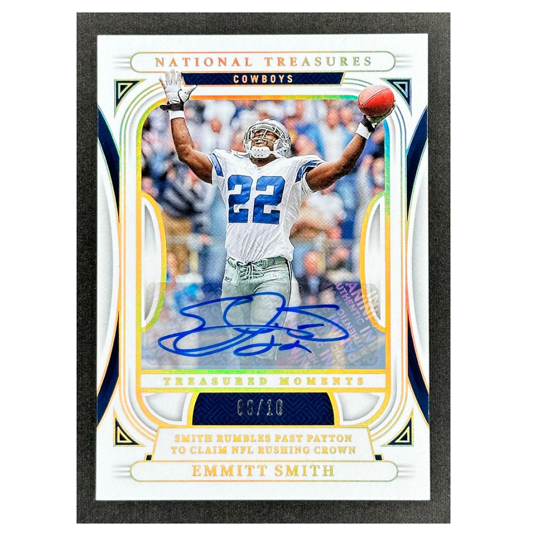 Emmitt Smith 2024 National Treasures Treasured Moments Auto 6/10 #TM-ES