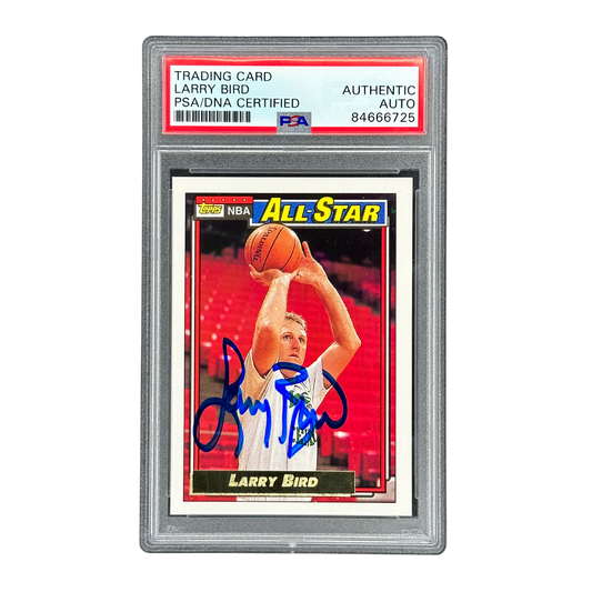 Larry Bird 1992 Topps All-Star Auto PSA Authentic #100