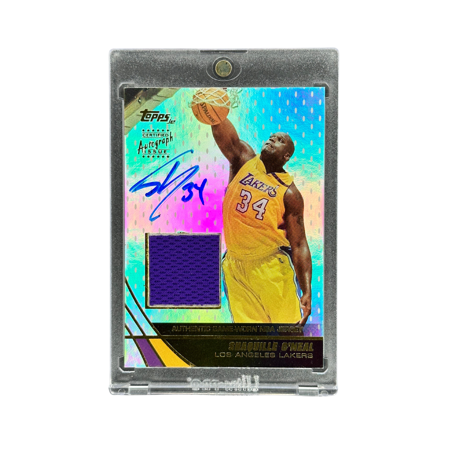 Shaquille O‘Neal Topps Certified Auto/Jersey 1/499 #SS-SO