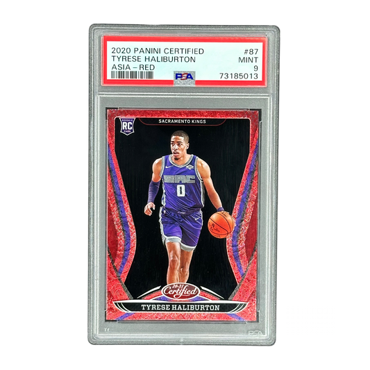 Tyrese Haliburton 2020 Certified Asia Red RC PSA 9 #87