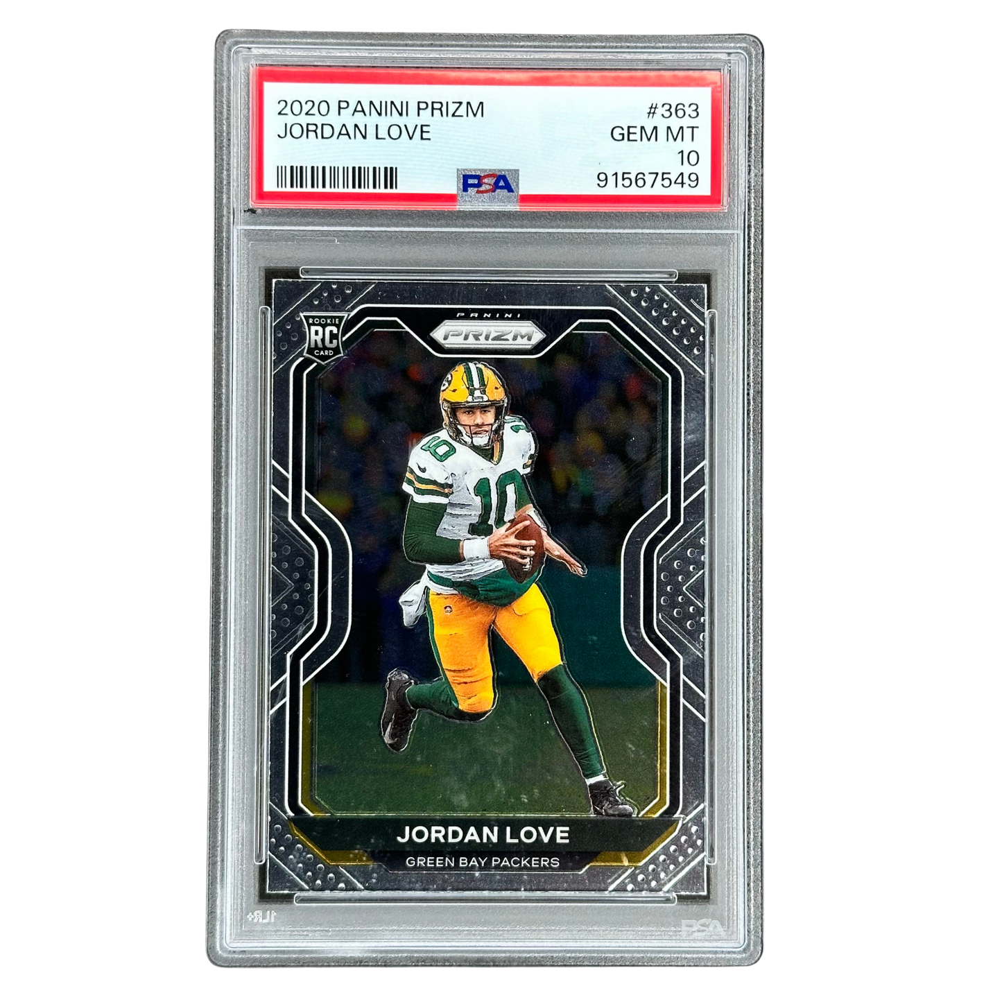 Jordan Love 2020 Prizm RC Rookie Card PSA 10 #363