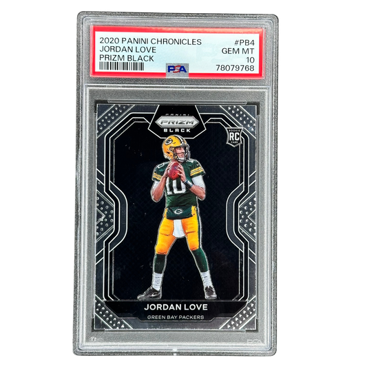 Jordan Love 2020 Prizm Black RC Rookie Card PSA 10 #PB4