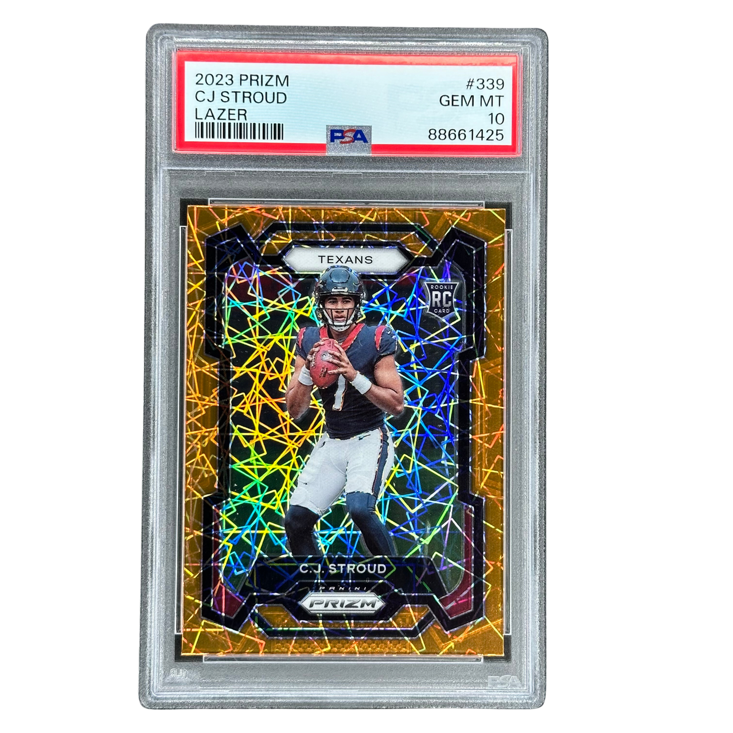 CJ Stroud 2023 Prizm Lazer RC Rookie Card PSA 10 #339